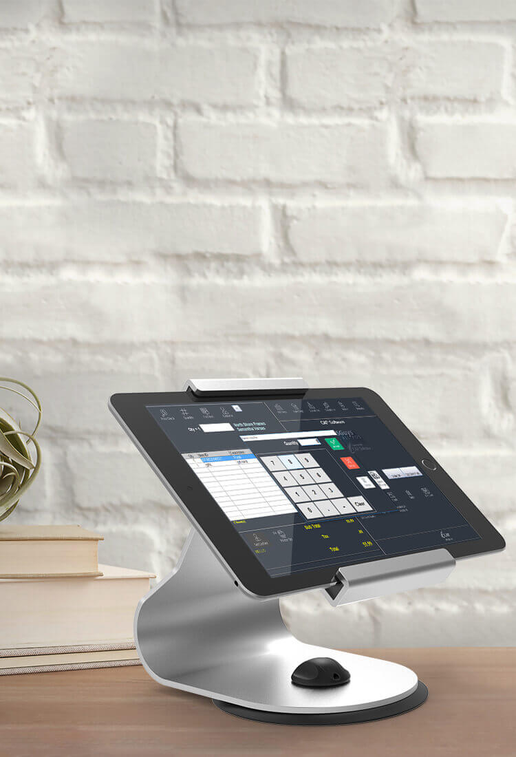Beelta aluminum countertop iPad holder BSC105S